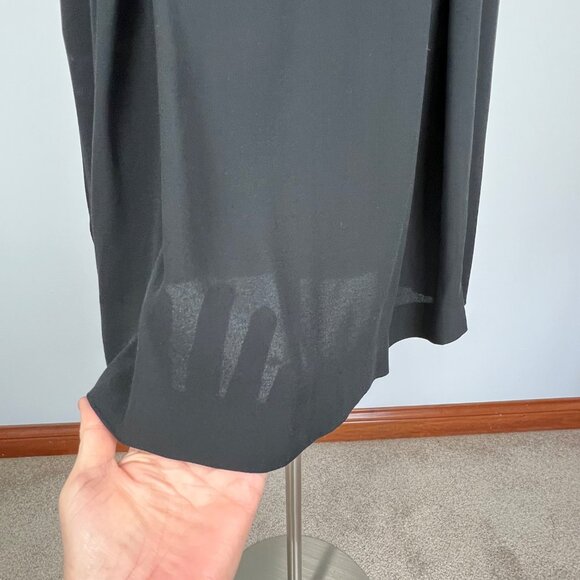 Eileen Fisher Womens Pleated Skirt Black A Line Pockets Lightweight size Small - Picture 4 of 9